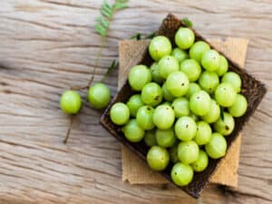 Indian Gooseberry On Wooden