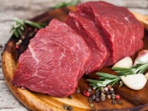 Beef Meat On Cutting