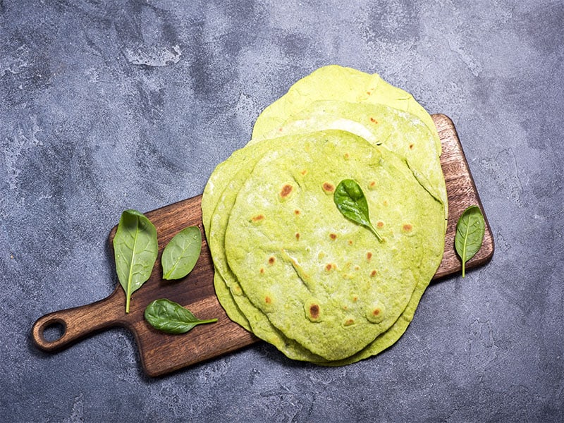 Green Tortillas Spinach