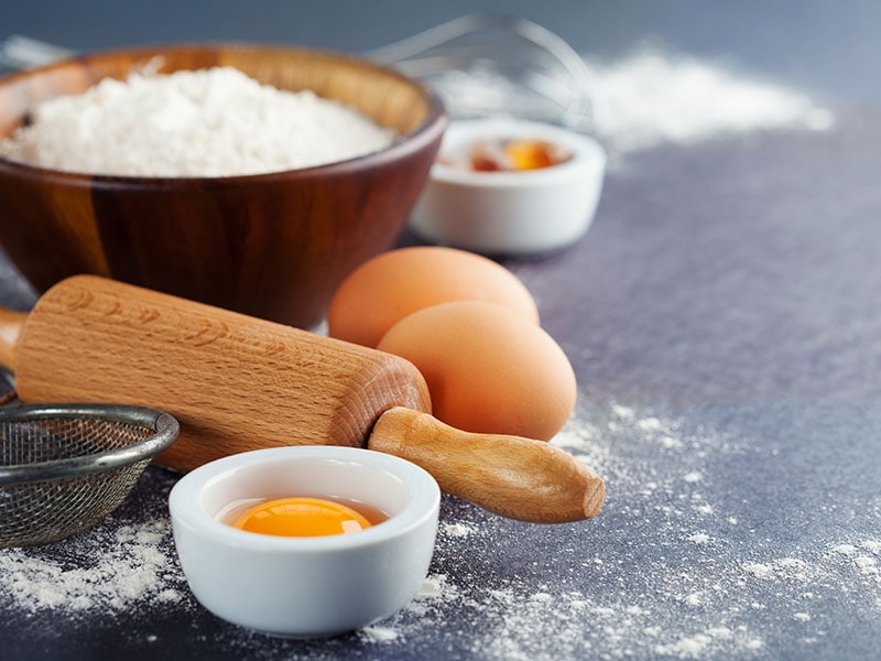 Baking Flour Eggs