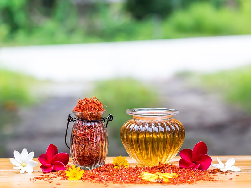 Safflower in Glass