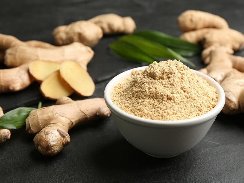 Ginger Root Powder in Bowl