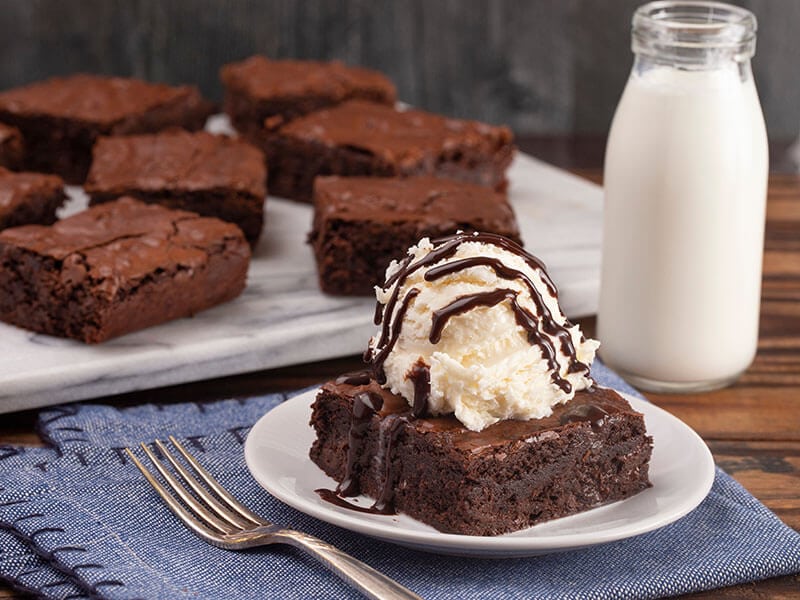 Frozen Brownie Sundae