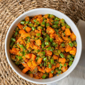 Bean And Carrot Poriyal