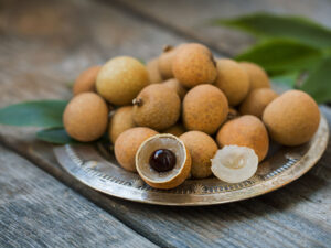Longan On Old Wooden