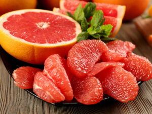 Pink Red Grapefruits