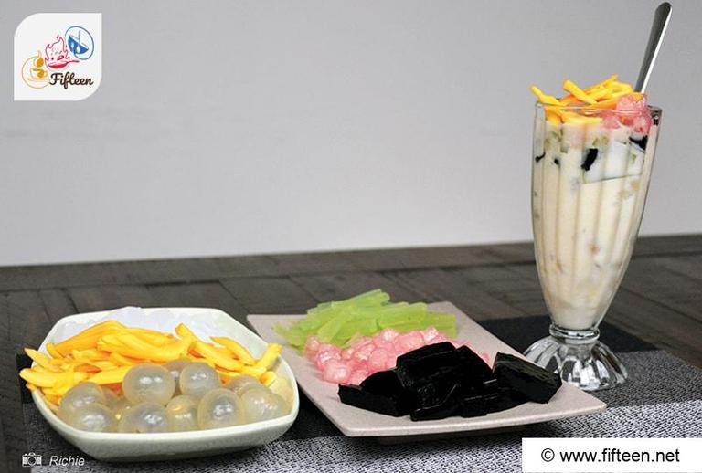 Fruit Cocktail With Coconut Milk