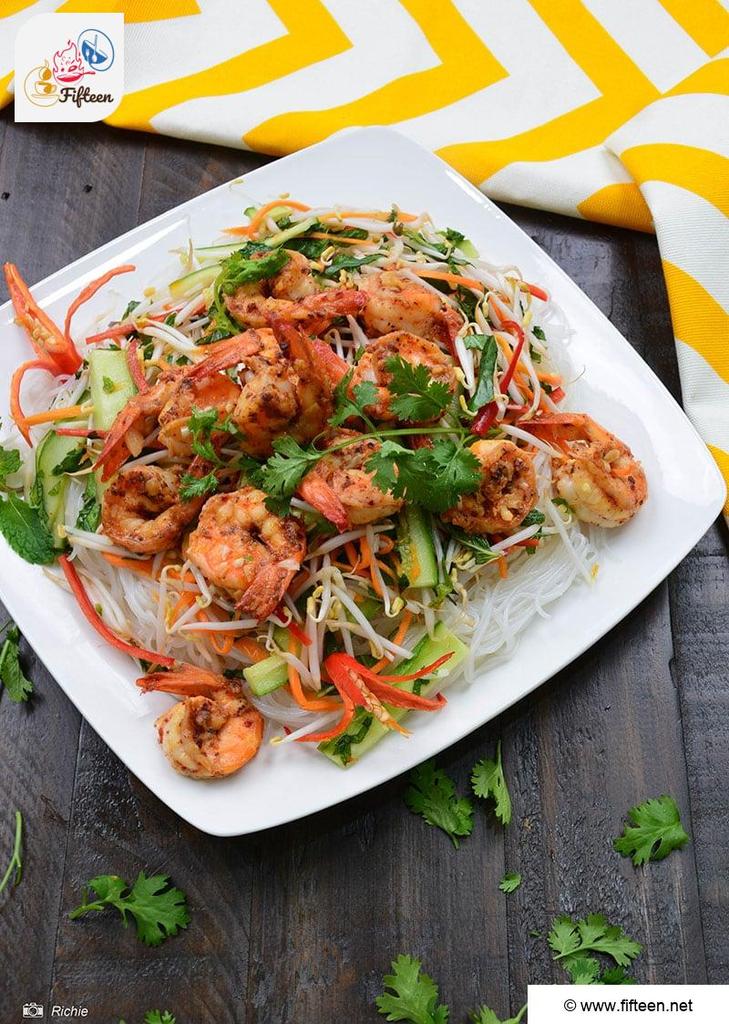 Noodle Salad With Shrimp