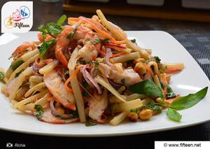 Lotus Stem And Shrimp Salad Recipe