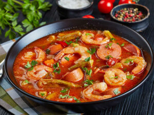 Gumbo Prawns