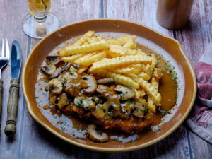 Pork Schnitzel Mushroom Gravy