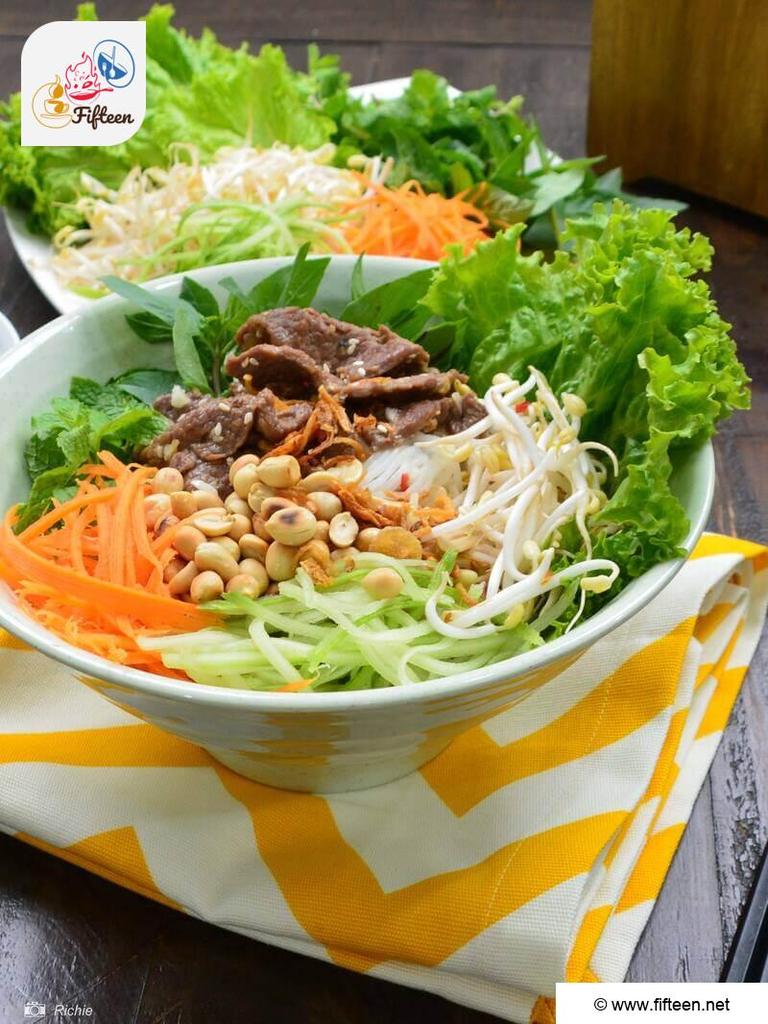 Bun Bo Nam Bo Step 5 Assemble the Noodle Salad
