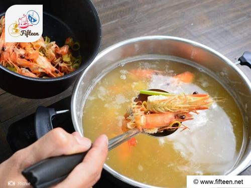 Remove the Lemongrass and Shrimp Heads