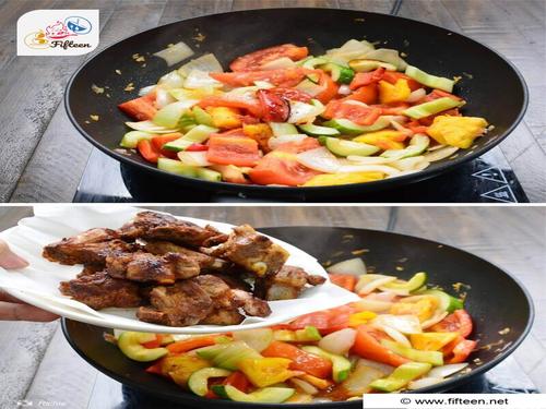 Suon Xao Chua Ngot Step 4 Stir Fry Vegetables Ribs3