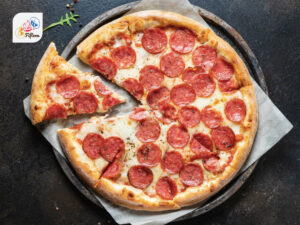 American Dishes Bread And Doughs Pepperoni Pizza