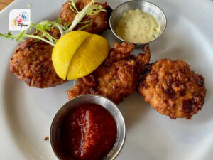 Bahamian Dishes Golden Brown Conch Fritters