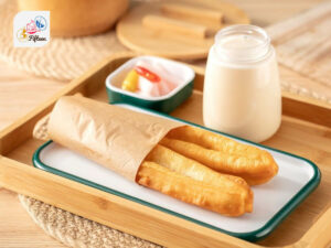Cantonese Dishes Youtiao Accompanied With Soy Milk