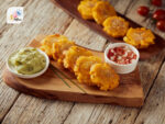 Costa Rican Dishes Patacones with Two Sauces