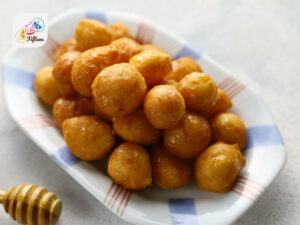 Cypriot Dishes Loukoumades With Honey Glaze