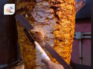 Egyptian Dishes Big Stack of Shawarma
