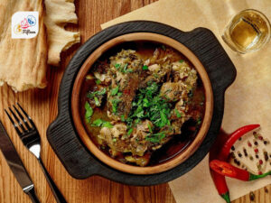 Georgian Dishes Veal Chakapuli
