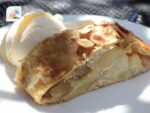 German Dishes Cakes And Pastries Applestrudel Ice Cream