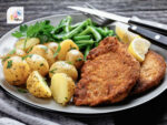 German Fried Dishes Pork Schnitzel