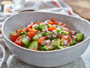 Israeli Dishes Salad With Mixed Vegetables