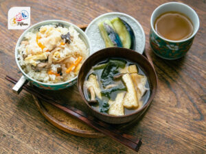 Japanese Dishes Takikomi Gohan