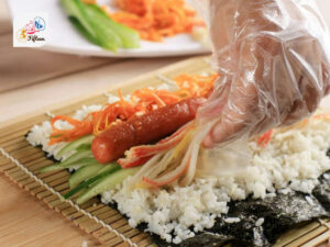 South Korean Dishes Gimbap Roll