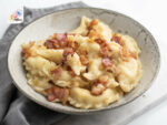 Ukrainian Dishes Dumplings Varenyky Bacon