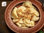 Ukrainian Dishes Dumplings Varenyky Onions