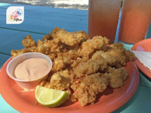Caribbean Fried Dishes Cracked Conch