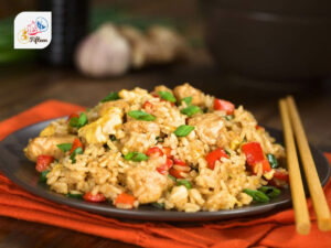 Chine Rice Dishes Chicken And Vegetables