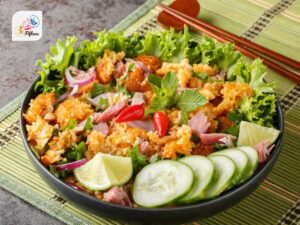 Lao Salads Yam Naem Khao