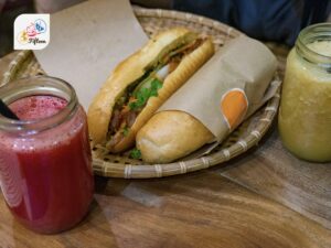 Banh Mi and Fruit Smoothies