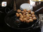 Deep Frying Kachori Indian Snacks