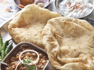 North Indian Bhature Dish