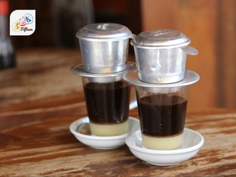 Traditional Vietnamese Iced Milk Coffee - Ca Phe Sua Da