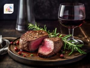 Wagyu Steak and Wine