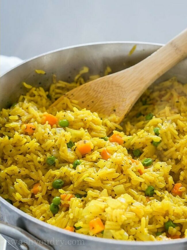 Simple Vegetable Rice Pilaf