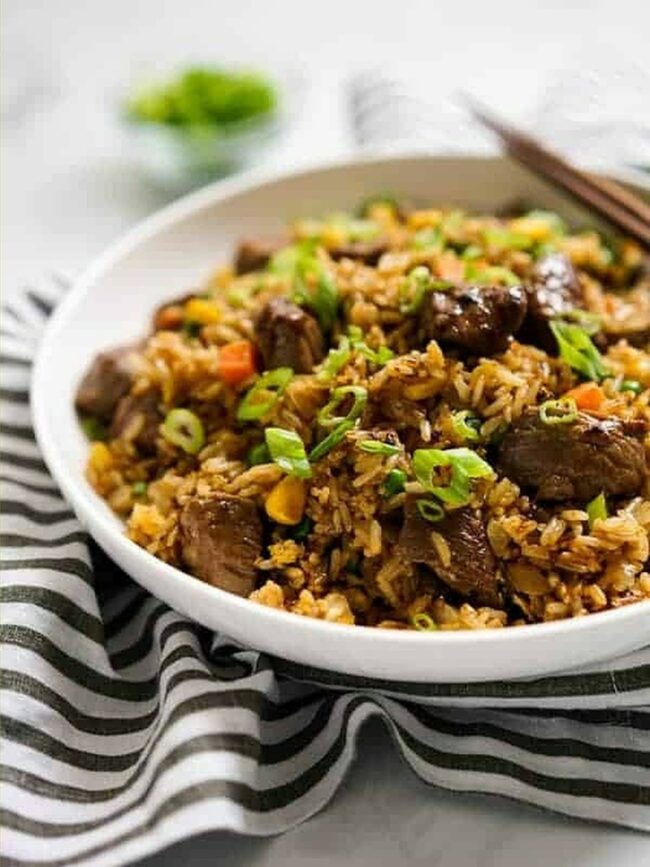 Steak Stir-Fried Rice