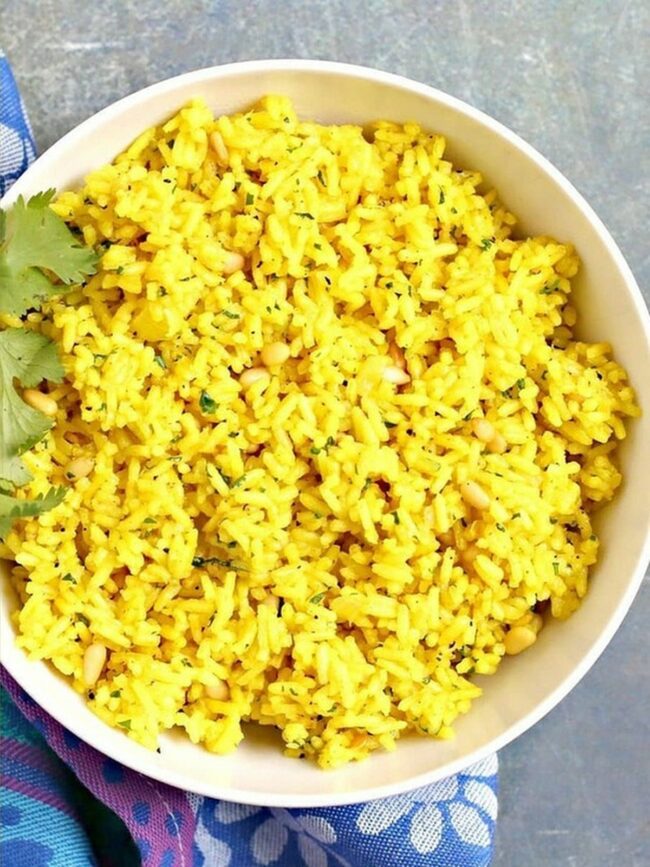 Mediterranean-Style Yellow Rice