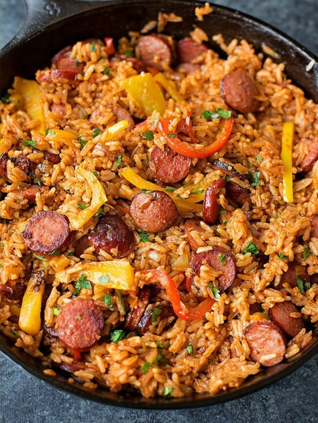 Sausage and Rice Skillet Meal
