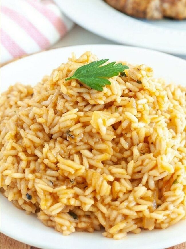 Texas Roadhouse Inspired Seasoned Rice